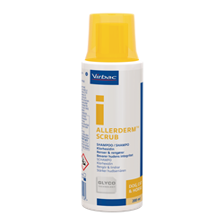 Virbac Allerderm Scrub Shampoo. Til uren hud hos hest, hund og kat. 200 ml.